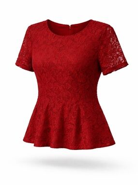 Ann Taylor Factory blouse. Red. Large